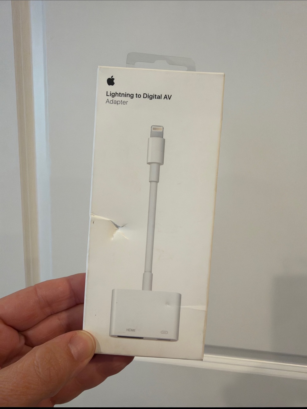 Apple Lightning to Digital AV Adapter - White Cable and Connector
